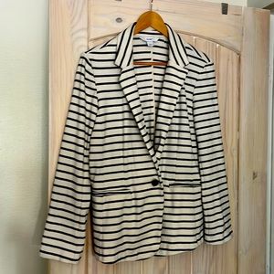 Black and white Old Navy cotton blazer